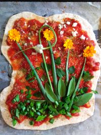 fresh pizza